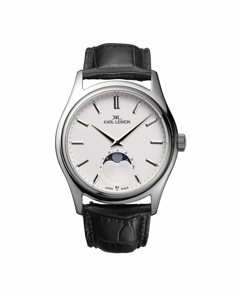 Single Moonphase SILVER - KARL-LEIMON Watches