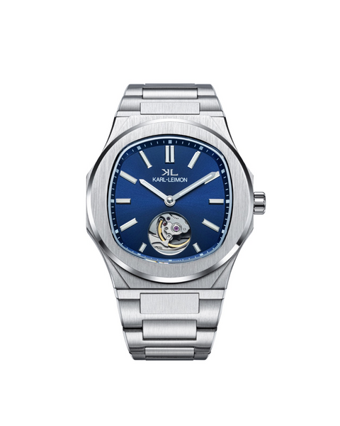 Open Heart BLUE - KARL-LEIMON Watches