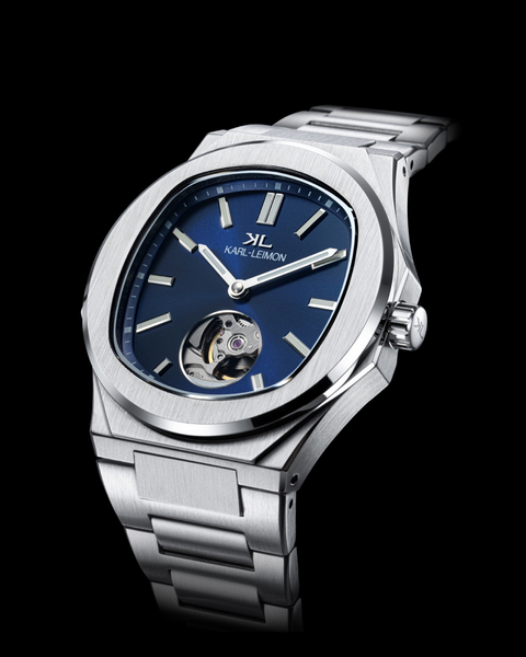 Open Heart BLUE - KARL-LEIMON Watches