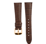 Brown Leather Gold Strap