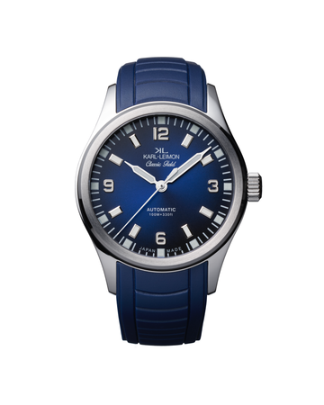 カルレイモン クラシック フィールド ブルー　新品未使用品 Applied Indices Blue - KARL-LEIMON Watches