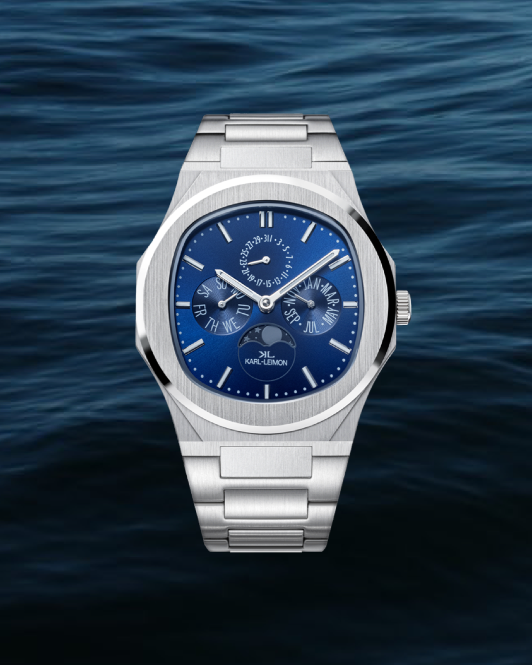 Majesty Triple Calendar Moonphase - KARL-LEIMON Watches Majesty Triple Calendar Moonphase - KARL-LEIMON Watches