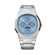 Triple Calendar Moonphase Ice Blue