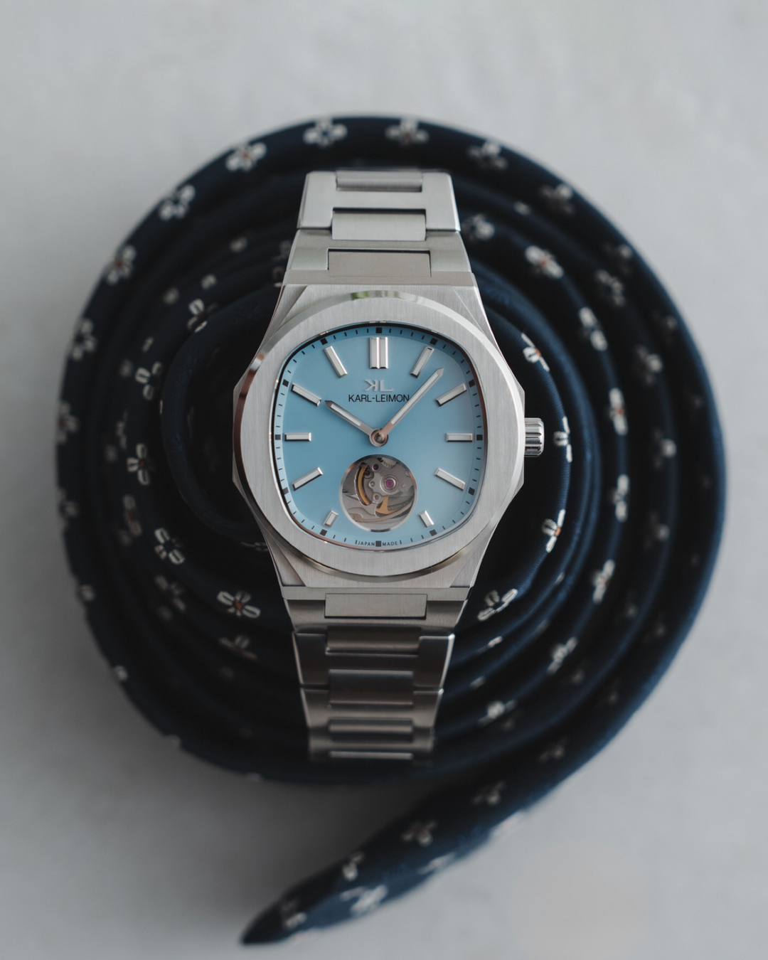 Open Heart ICE BLUE - KARL-LEIMON Watches Open Heart ICE BLUE - KARL-LEIMON Watches