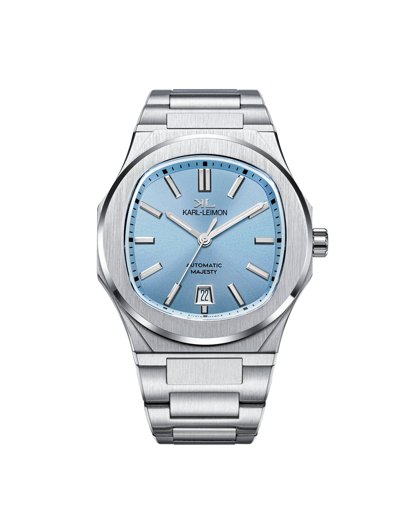 カルレイモン MAJESTY Automatic 3HandsDate 3Hands Date ICE BLUE - KARL-LEIMON Watches