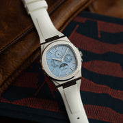 Triple Calendar Moonphase Ice Blue