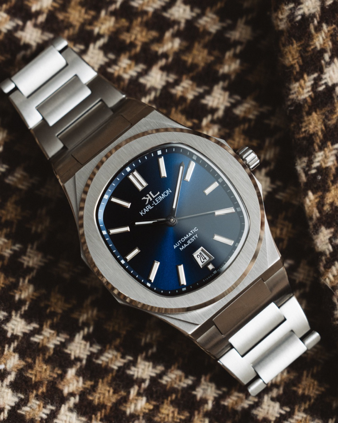 3Hands Date BLUE - KARL-LEIMON Watches 3Hands Date BLUE - KARL-LEIMON Watches