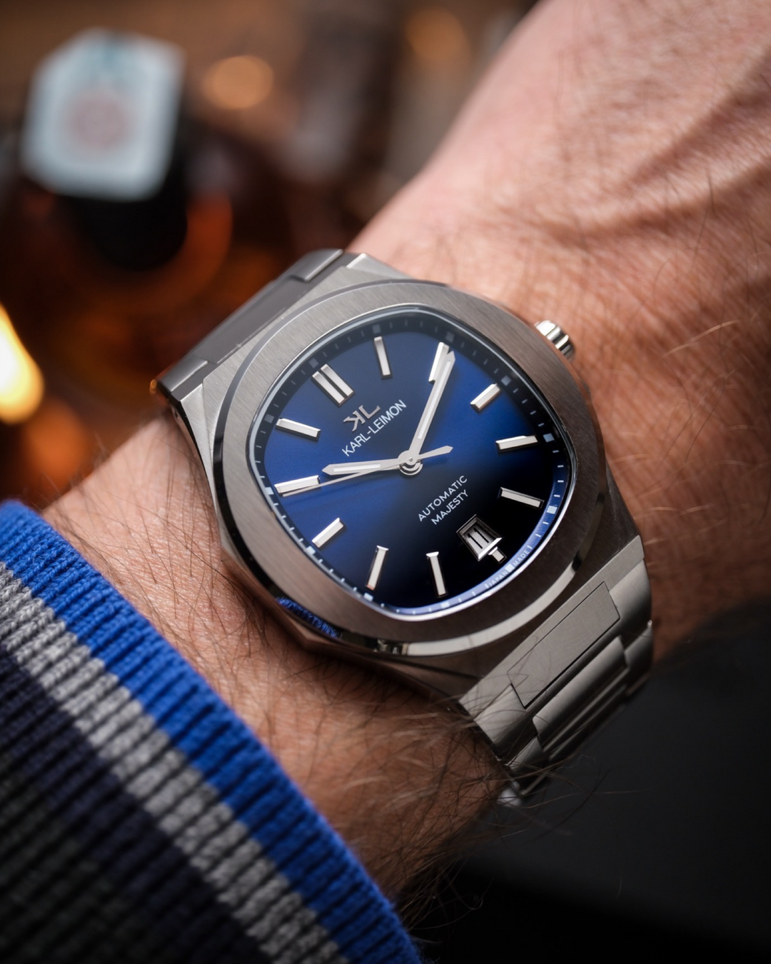 3Hands Date BLUE - KARL-LEIMON Watches 3Hands Date BLUE - KARL-LEIMON Watches