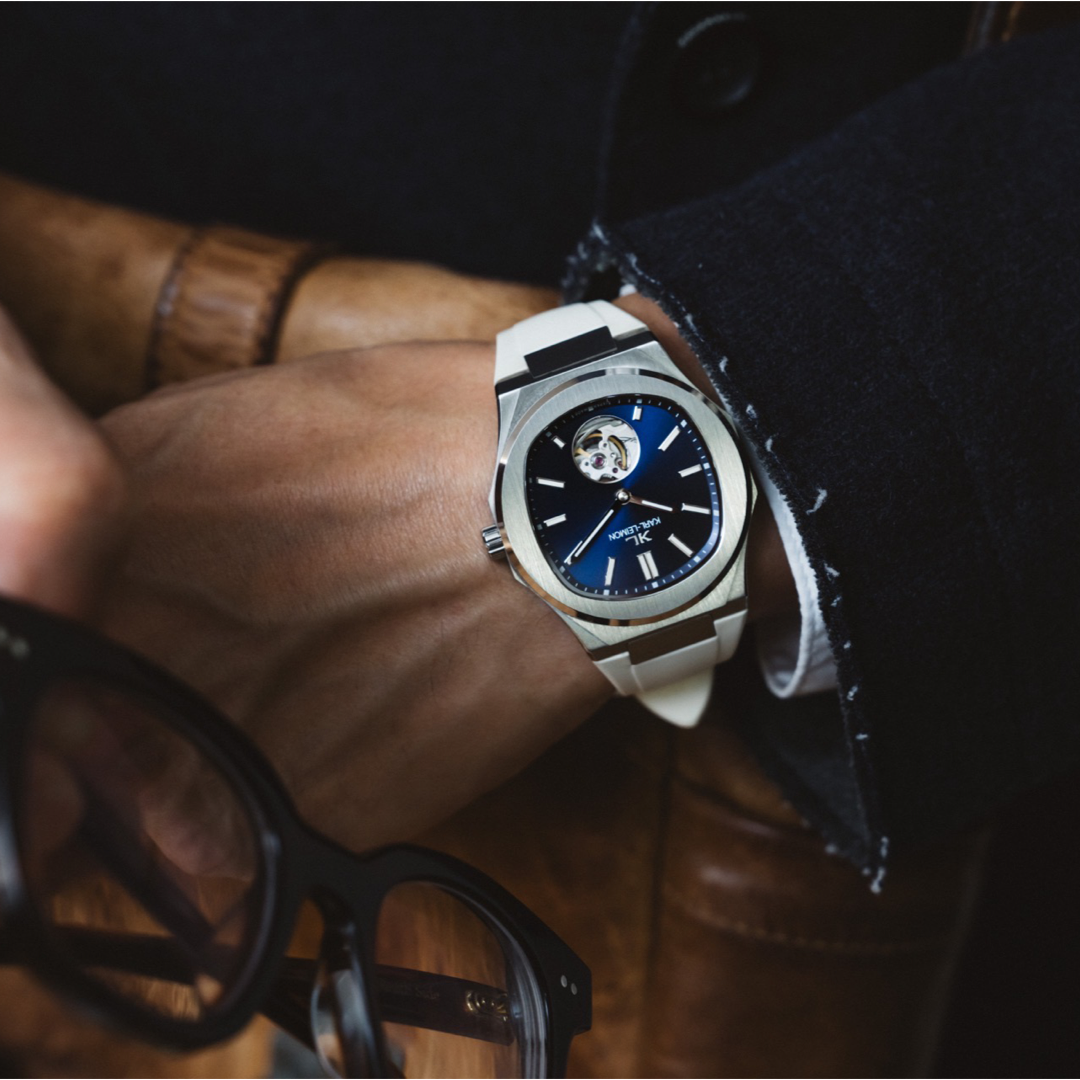 Open Heart BLUE - KARL-LEIMON Watches Open Heart BLUE - KARL-LEIMON Watches
