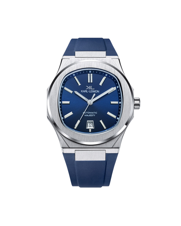 3Hands Date BLUE - KARL-LEIMON Watches