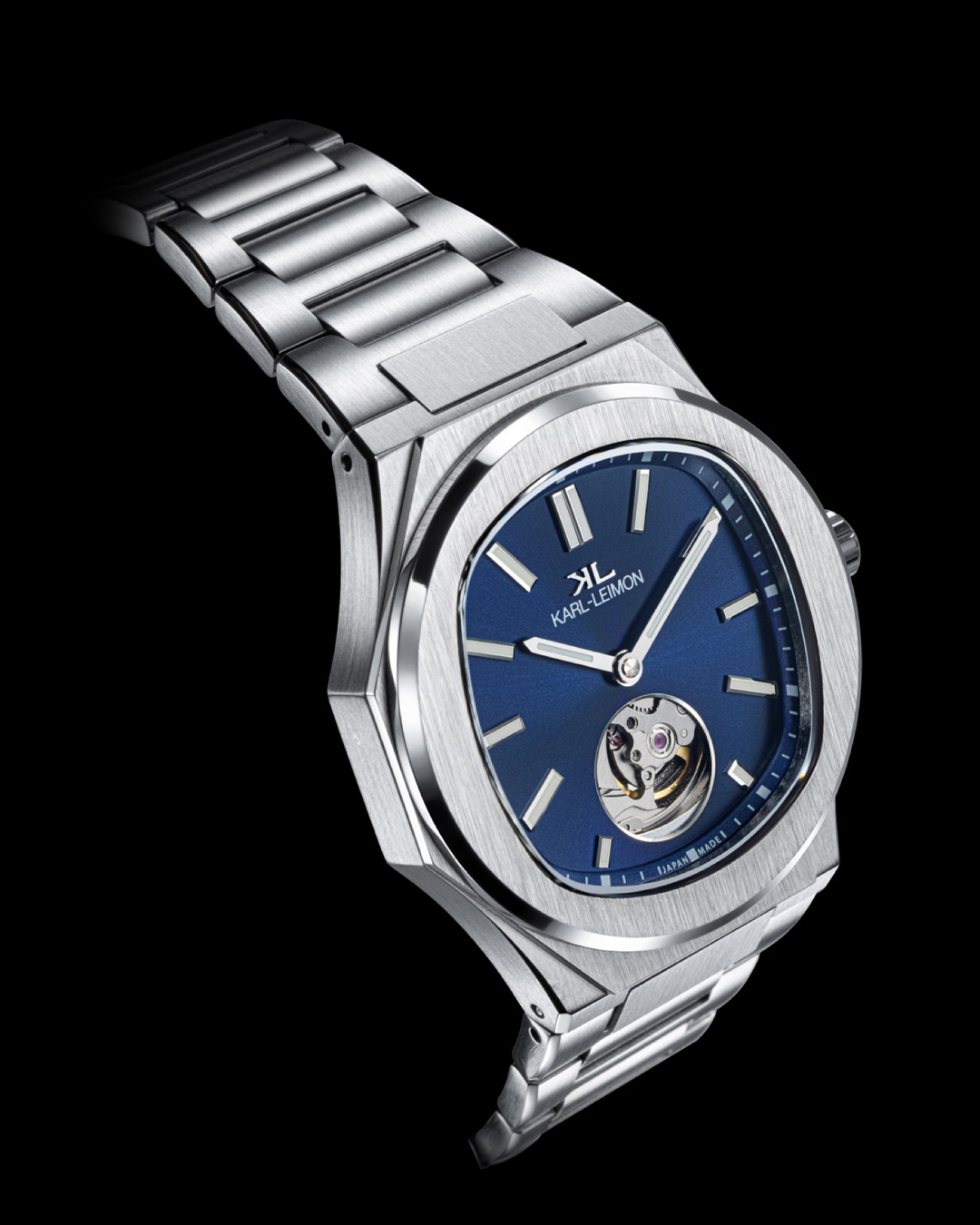 Open Heart BLUE - KARL-LEIMON Watches