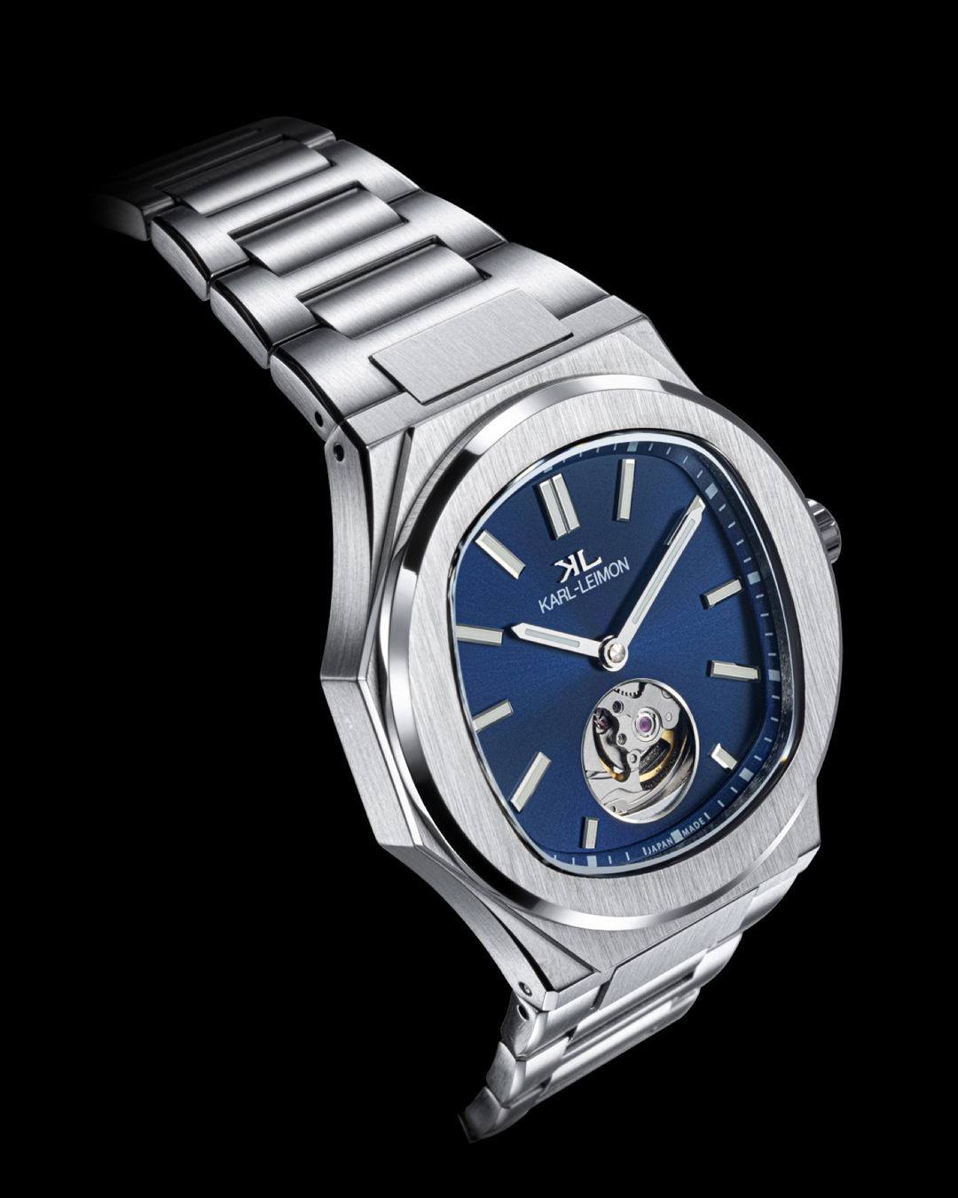 Open Heart BLUE - KARL-LEIMON Watches Open Heart BLUE - KARL-LEIMON Watches