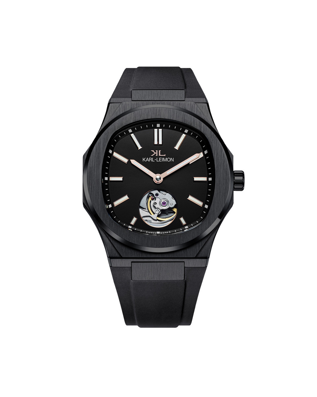 Open Heart LIMITED BLACK - KARL-LEIMON Watches