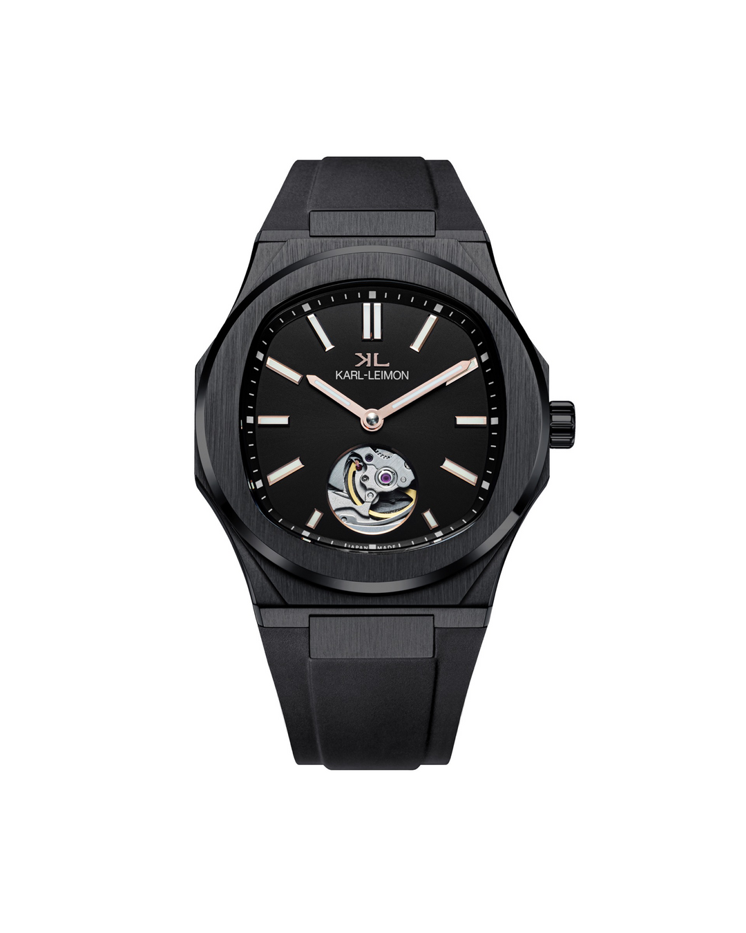 Open Heart LIMITED BLACK - KARL-LEIMON Watches Open Heart LIMITED BLACK - KARL-LEIMON Watches
