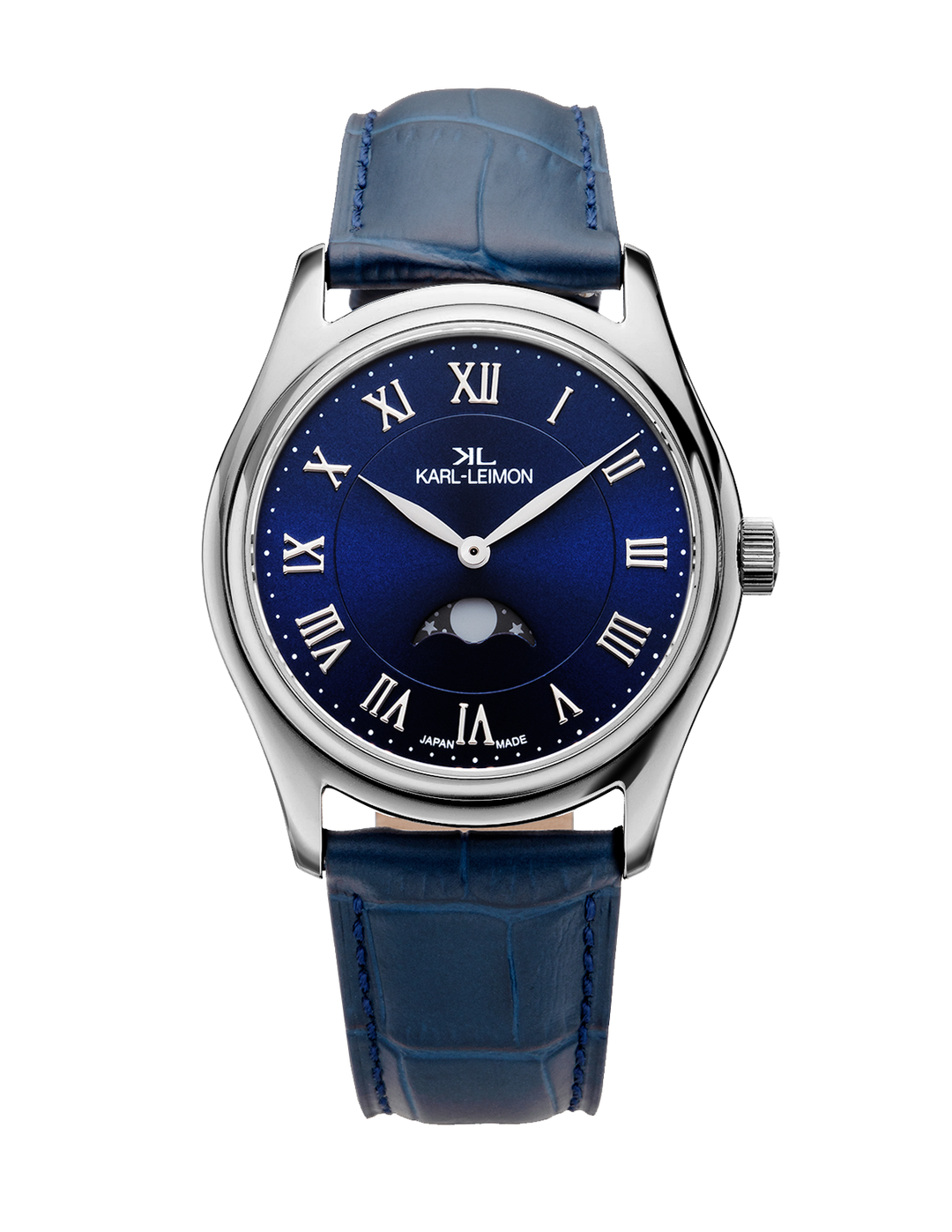 Single Moonphase BLUE - KARL-LEIMON Watches