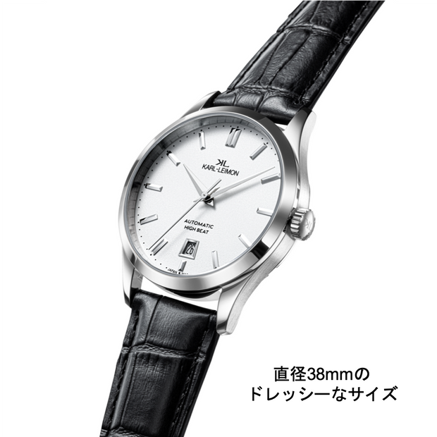 3Hands Date Automatic WHITE