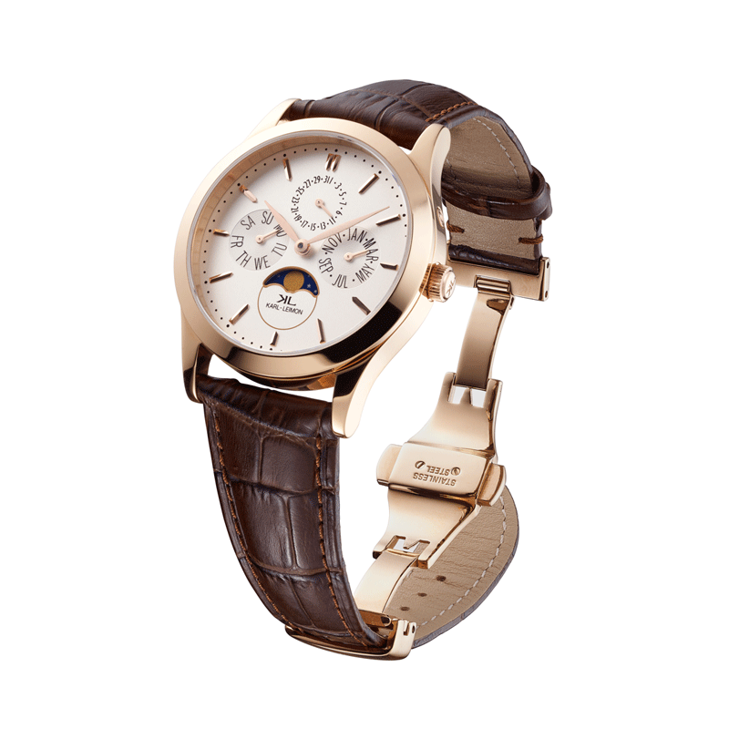 KARL-LEIMON]カルレイモンGold with White Dial - KARL-LEIMON Watches