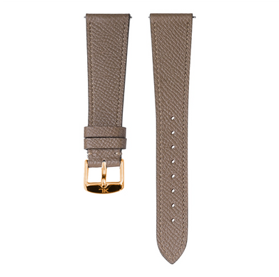 Grey Calfskin Gold Strap