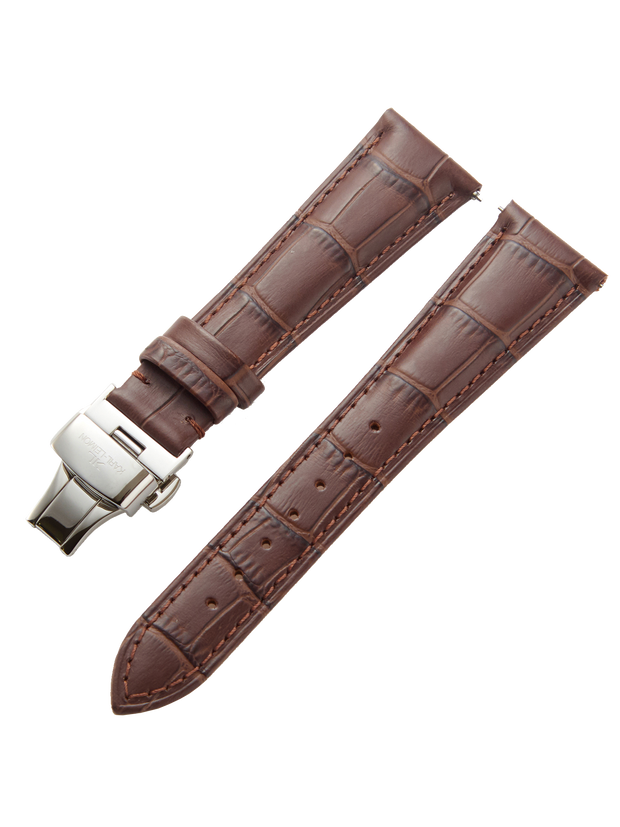 Brown Leather Strap D-Buckle
