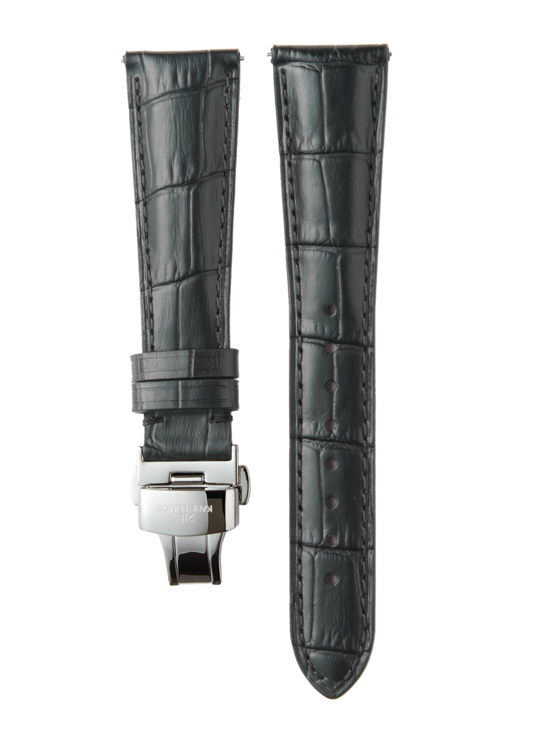 Black Leather Strap D-Buckle - KARL-LEIMON Watches Black Leather Strap D-Buckle - KARL-LEIMON Watches