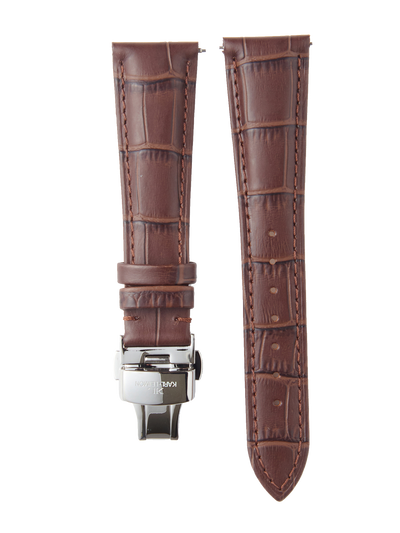 Brown Leather Strap D-Buckle