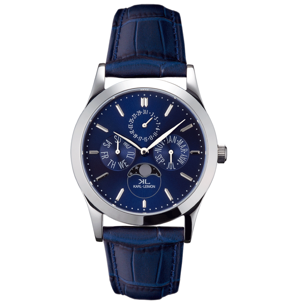 KARL-LEIMON]カルレイモンStainless Steel with Blue Dial - KARL 