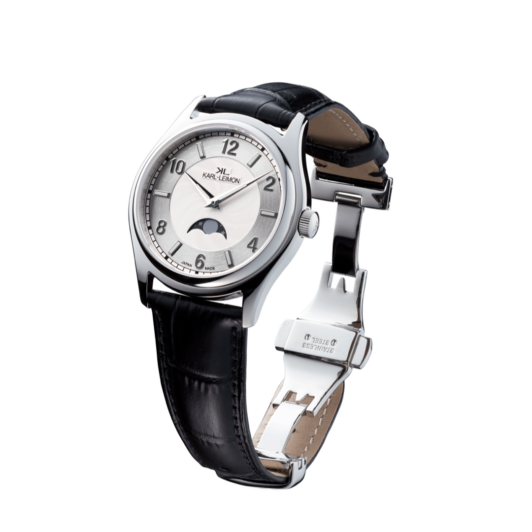 Single Moonphase WHITE - KARL-LEIMON Watches Single Moonphase WHITE - KARL-LEIMON Watches