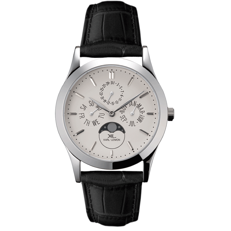 KARL-LEIMON]カルレイモンStainless Steel with White Dial - KARL-LEIMON Watches